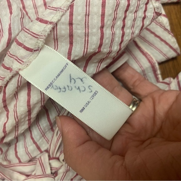 Rebecca Minkoff Melly Striped Bell Sleeve Blouse - Picture 5 of 6